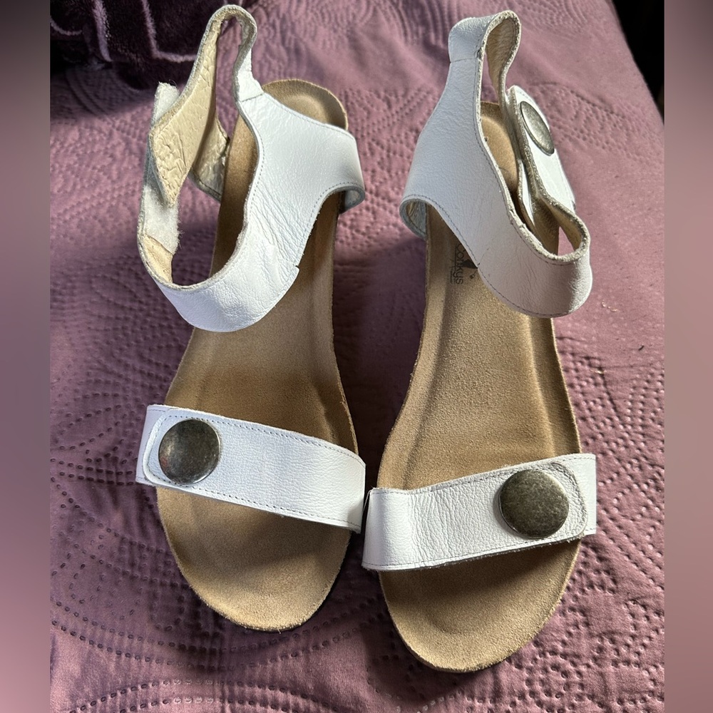 White sandals